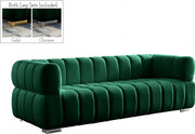 Gwen 91" Velvet Upholstered Sofa in Green - 670Green-S