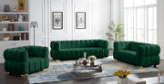 Gwen 91" Velvet Upholstered Sofa in Green - 670Green-S