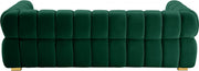 Gwen 91" Velvet Upholstered Sofa in Green - 670Green-S