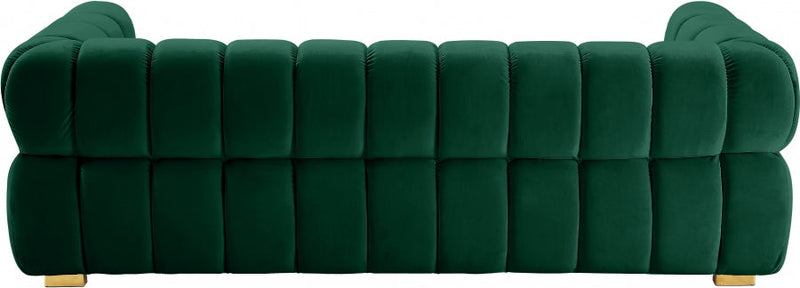 Gwen 91" Velvet Upholstered Sofa in Green - 670Green-S