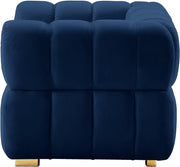 Gwen Velvet Upholstered Chair in Blue - 670Navy-C