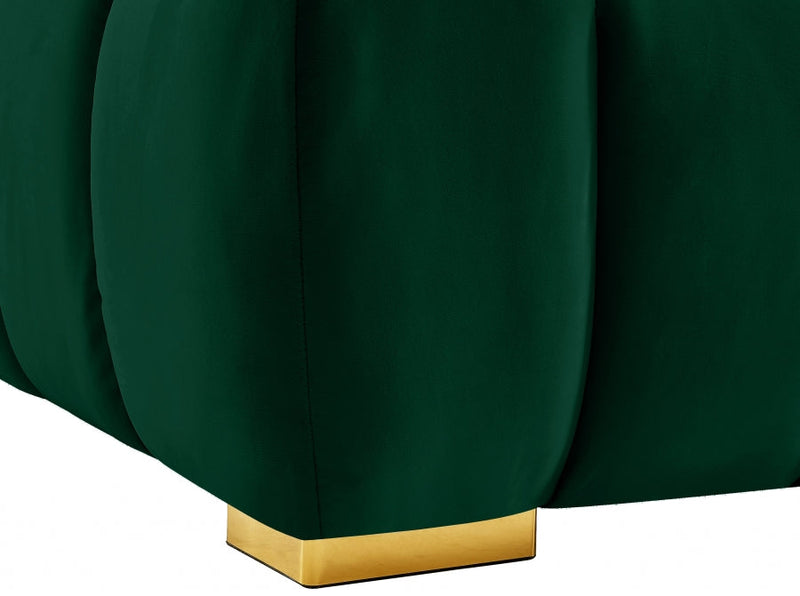 Gwen Velvet Upholstered Chair in Green - 670Green-C