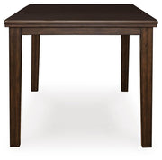 Haddigan Counter Height Dining Table and 4 Barstools - D596D9