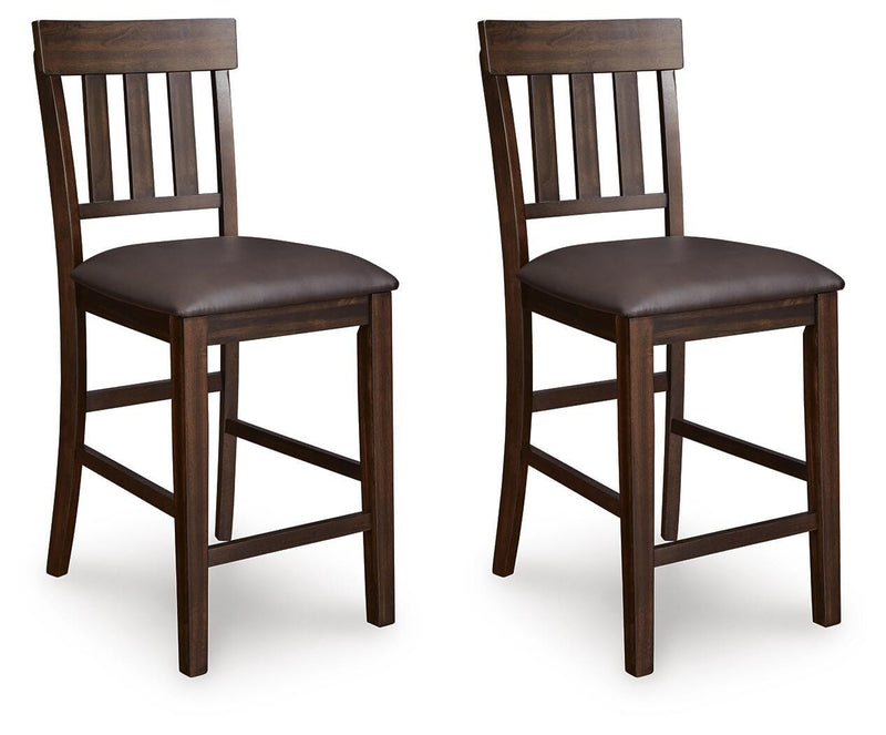 Haddigan Counter Height Dining Table and 4 Barstools - D596D9