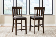 Haddigan Counter Height Dining Table and 6 Barstools - D596D11