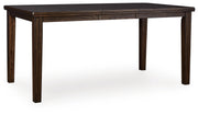 Haddigan Counter Height Dining Table and 6 Barstools - D596D11