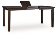 Haddigan Counter Height Extension Table and 8 Barstools - D596D12