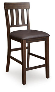 Haddigan Counter Height Extension Table and 8 Barstools - D596D12