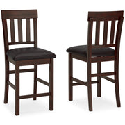 Haddigan Dark Brown Counter Height Bar Stool (Set of 2) - D596-124X2
