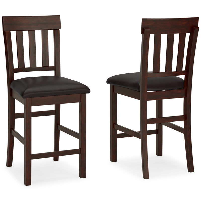 Haddigan Dark Brown Counter Height Bar Stool (Set of 2) - D596-124X2