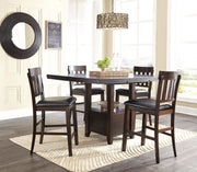 Haddigan Dark Brown Counter Height Bar Stool (Set of 2) - D596-124X2