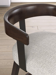 Haddigan Dark Brown Counter Height Barstool, Set of 2 - D596-224