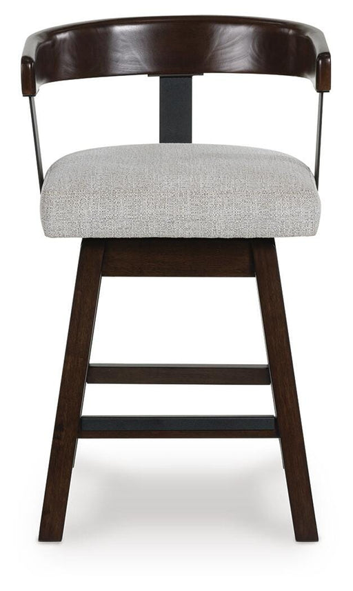 Haddigan Dark Brown Counter Height Barstool (Set of 2) - D596-224X2