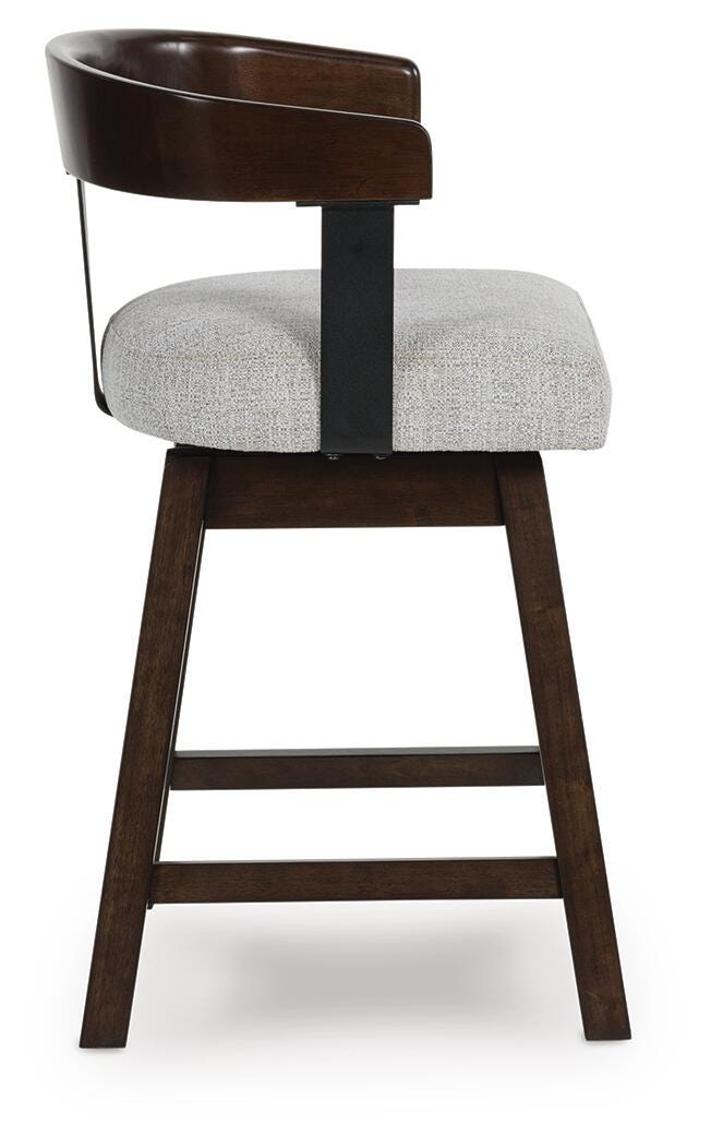 Haddigan Dark Brown Counter Height Barstool (Set of 2) - D596-224X2