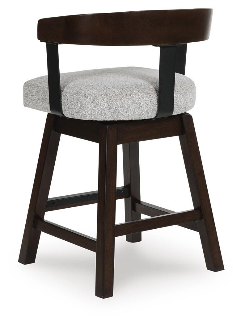 Haddigan Dark Brown Counter Height Barstool (Set of 2) - D596-224X2