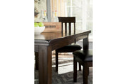 Haddigan Dark Brown Dining Extension Table - Gate FurnitureDining Table