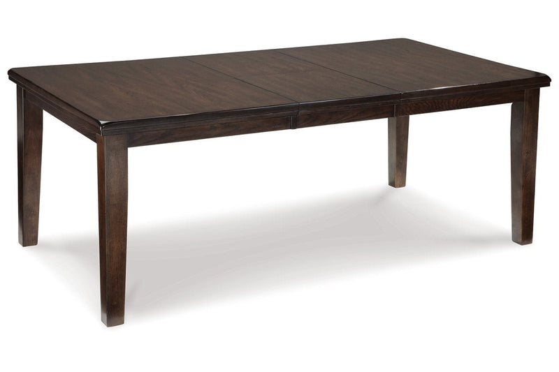 Haddigan Dark Brown Dining Table with 4 Chairs and Bench - Gate FurnitureDining Room Set