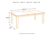 Haddigan Dark Brown Dining Table with 4 Chairs and Bench - Gate FurnitureDining Room Set