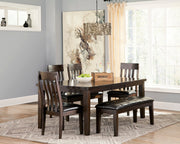 Haddigan Dark Brown Extendable Dining Set - Gate FurnitureDining Room Set