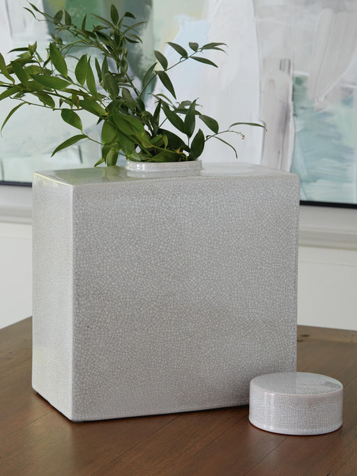 Haddworth Antique White Jar - A2000780