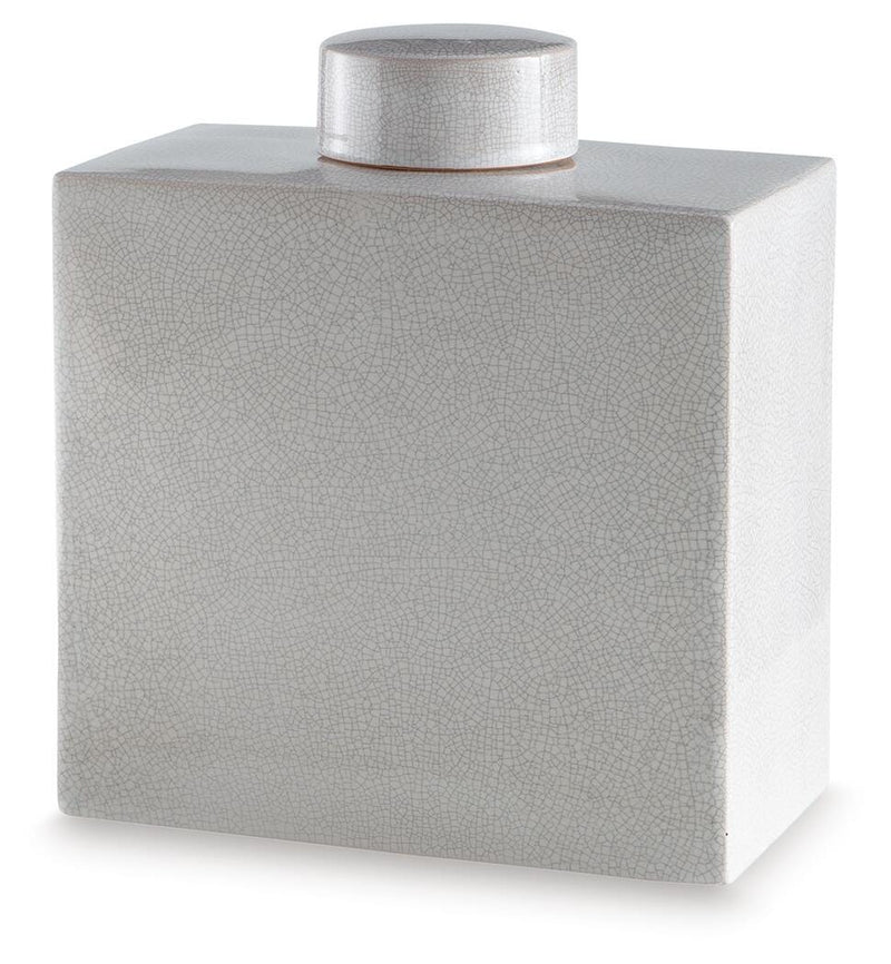 Haddworth Antique White Jar - A2000780