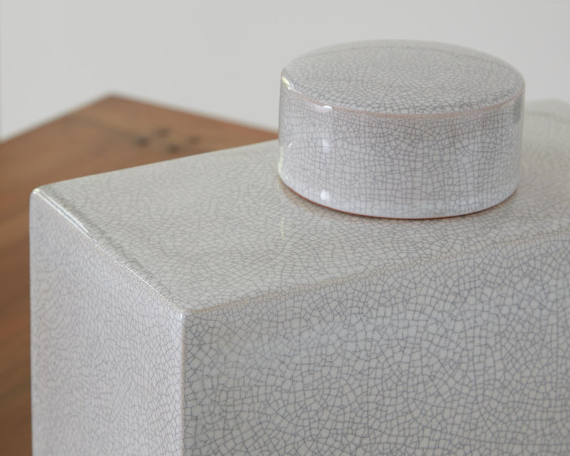 Haddworth Antique White Jar - A2000780