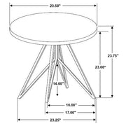 Hadi 2-piece Round SmartTop Coffee and End Table Set Cement - 736178-S2