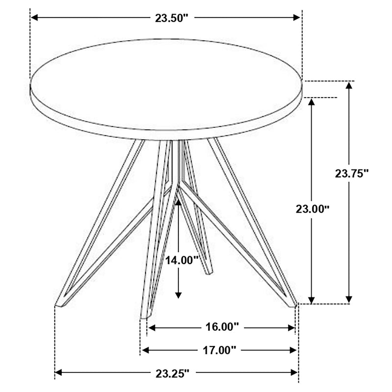 Hadi 2-piece Round SmartTop Coffee and End Table Set Cement - 736178-S2