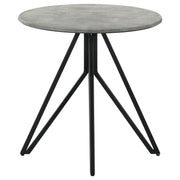 Hadi 2-piece Round SmartTop Coffee and End Table Set Cement - 736178-S2