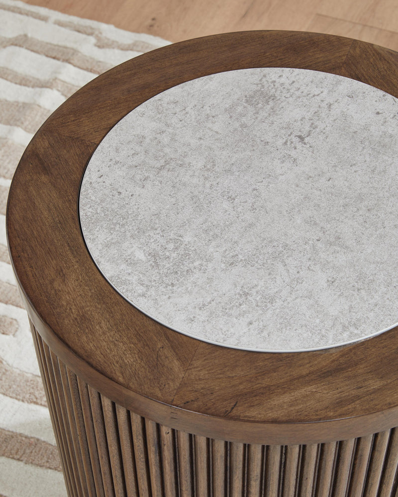 Hadonna Brown End Table - T658-6