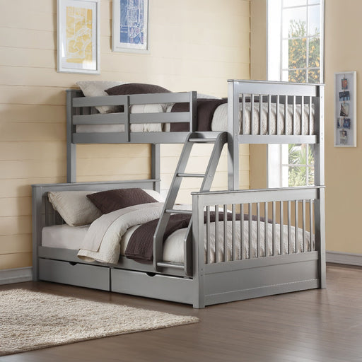Haley II Twin/Full Bunk Bed W/Storage - 37755
