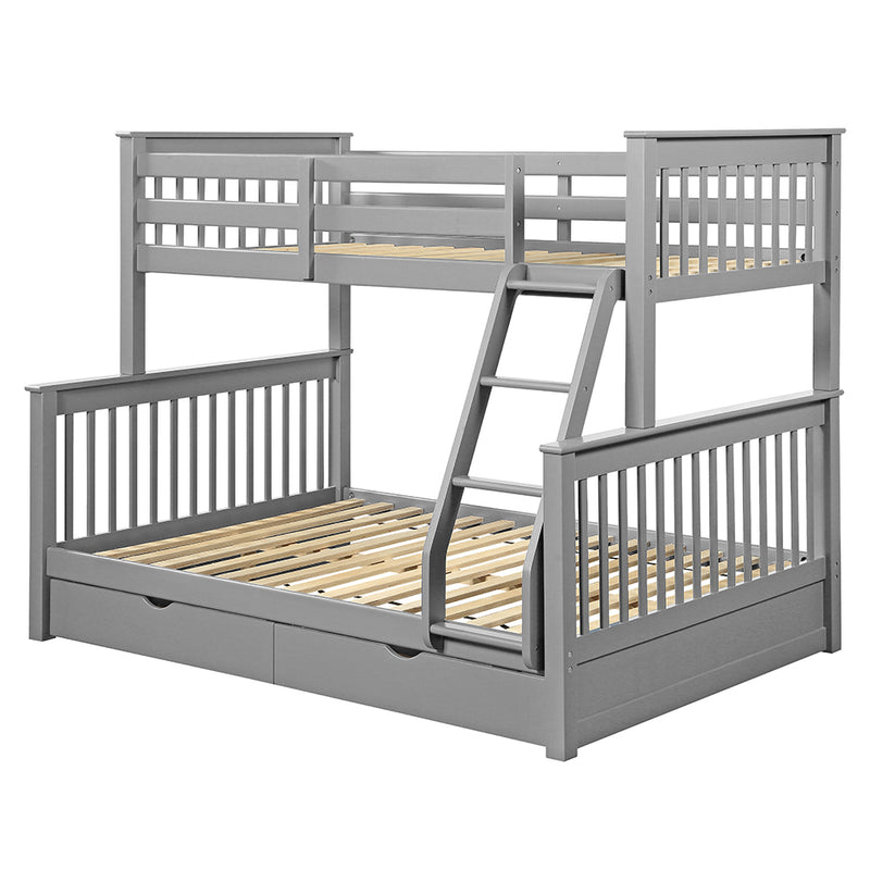 Haley II Twin/Full Bunk Bed W/Storage - 37755
