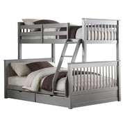 Haley II Twin/Full Bunk Bed W/Storage - 37755