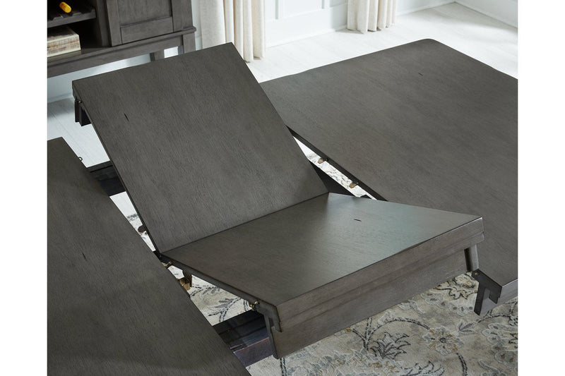 Hallanden Gray Dining Extension Table - Gate FurnitureDining Table