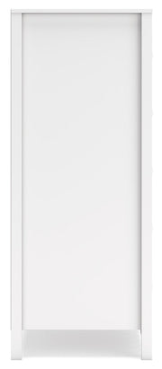 Hallityn Full Panel Platform Bed with Dresser and Chest in White - PKG018842
