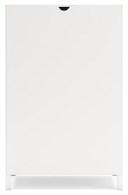 Hallityn Full Panel Platform Bed with Dresser and Chest in White - PKG018842