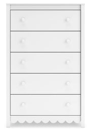 Hallityn Full Platform Bed, Dresser and Nightstand in White - PKG018819