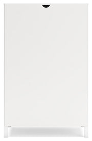 Hallityn Full Platform Bed, Dresser and Nightstand in White - PKG018819
