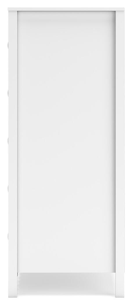 Hallityn Full Platform Bed, Dresser and Nightstand in White - PKG018819