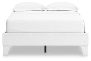 Hallityn Full Platform Bed, Dresser and Nightstand in White - PKG018819