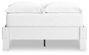 Hallityn Full Platform Bed, Dresser and Nightstand in White - PKG018819