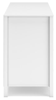 Hallityn Full Platform Bed, Dresser and Nightstand in White - PKG018819
