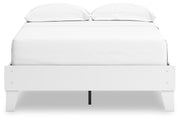 Hallityn Full Platform Bed with 2 Nightstands in White - PKG019025