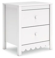 Hallityn Full Platform Bed with 2 Nightstands in White - PKG019025