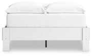 Hallityn Full Platform Bed with 2 Nightstands in White - PKG019025