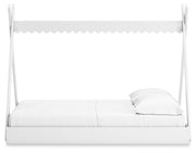Hallityn Full Tent Bed with 2 Nightstands in White - PKG019030