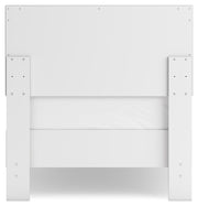 Hallityn Twin Panel Headboard with Dresser in White - PKG018828