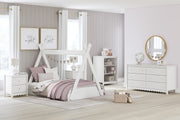 Hallityn White Youth Tent Bedroom Set - Gate FurnitureYouth Bedroom Set