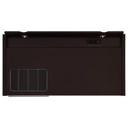 Halston 47-inch 2-drawer Office Desk with Cabinet Cappuccino - 800702
