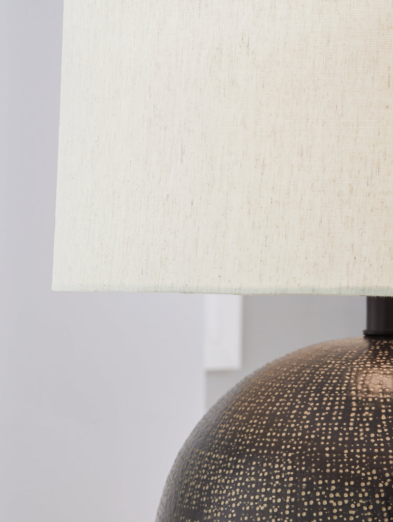 Hambell Black/Gold Finish Table Lamp - L207434